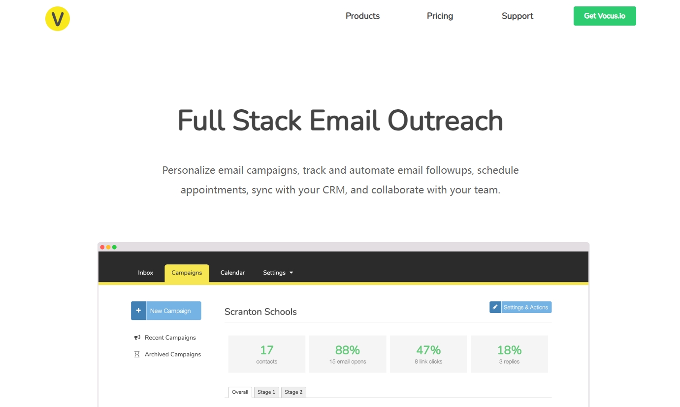 Vocus.io - 電子郵件跟蹤工具 | 27PR跨境電商導航