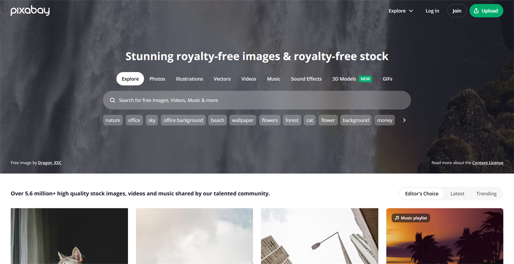 Pixabay 網頁版入口 | 27PR跨境電商導航